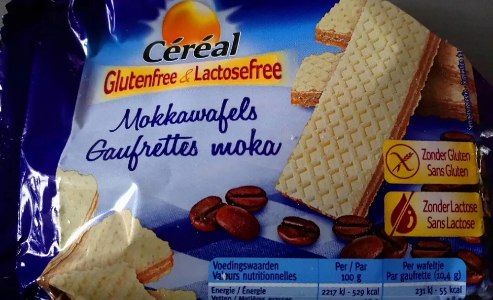Céréal Gaufrettes Moka Sans Gluten Ni Lactose