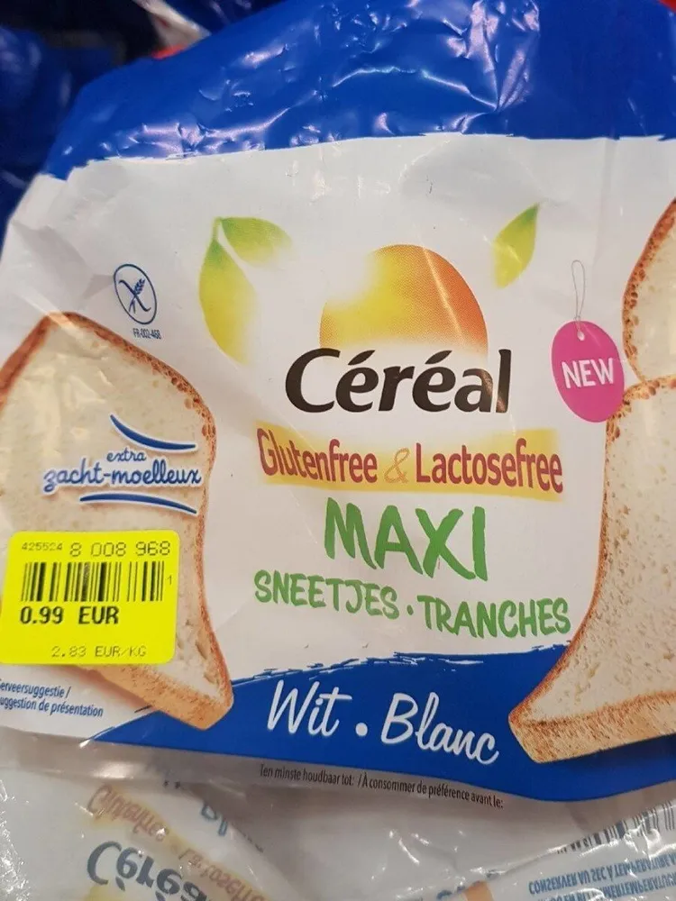 Pain blanc sans gluten maxi tranches