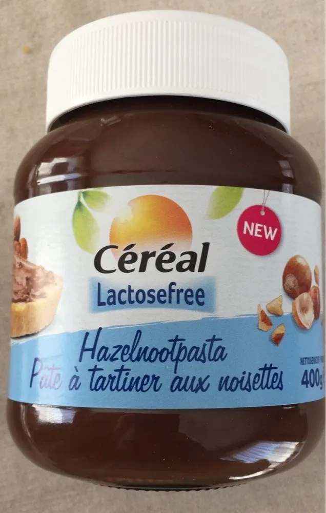 Pâte à tartiner aux noisettes Lactosefree