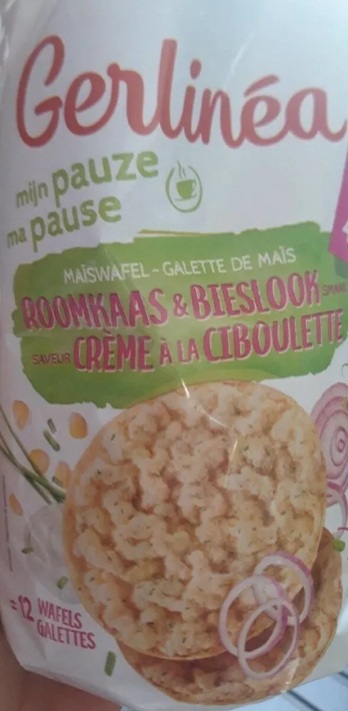 Galette de maïs saveur crème à la ciboulette