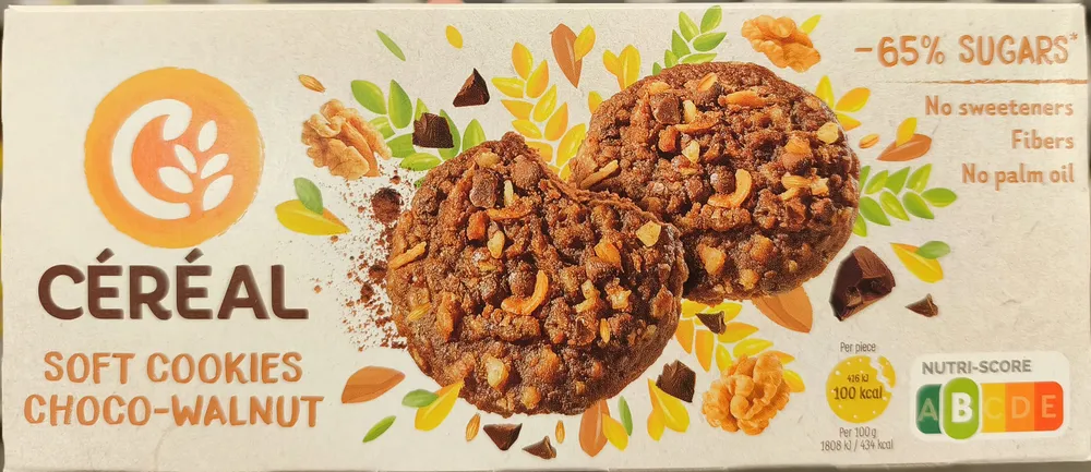 Soft cookies choco-walnut