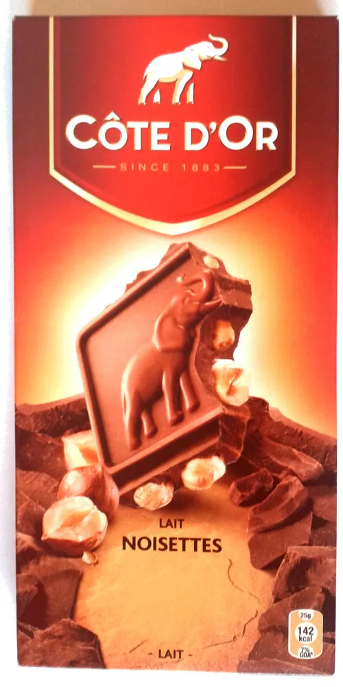 Côte d'Or lait Noisettes