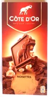 Côte d'Or lait Noisettes