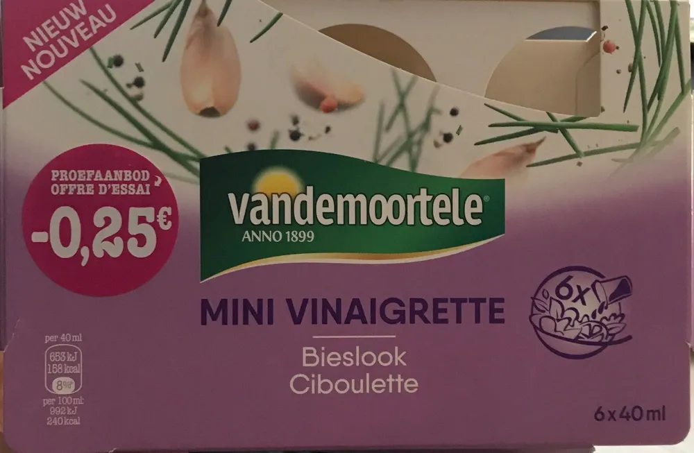 Mini vinaigrette ciboulette