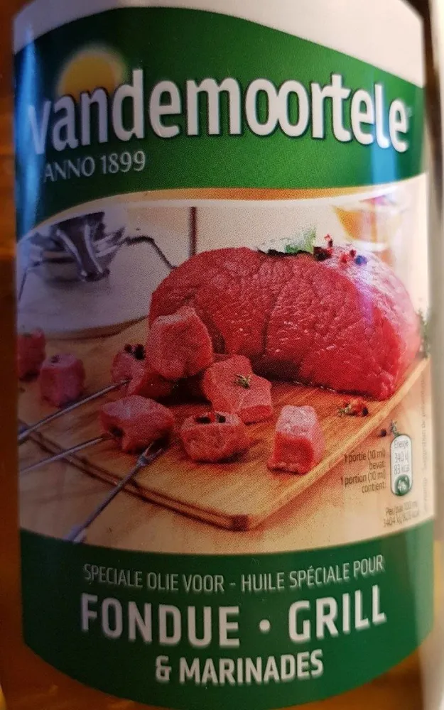 Huile spéciale pour Fondue Grill et Marinades