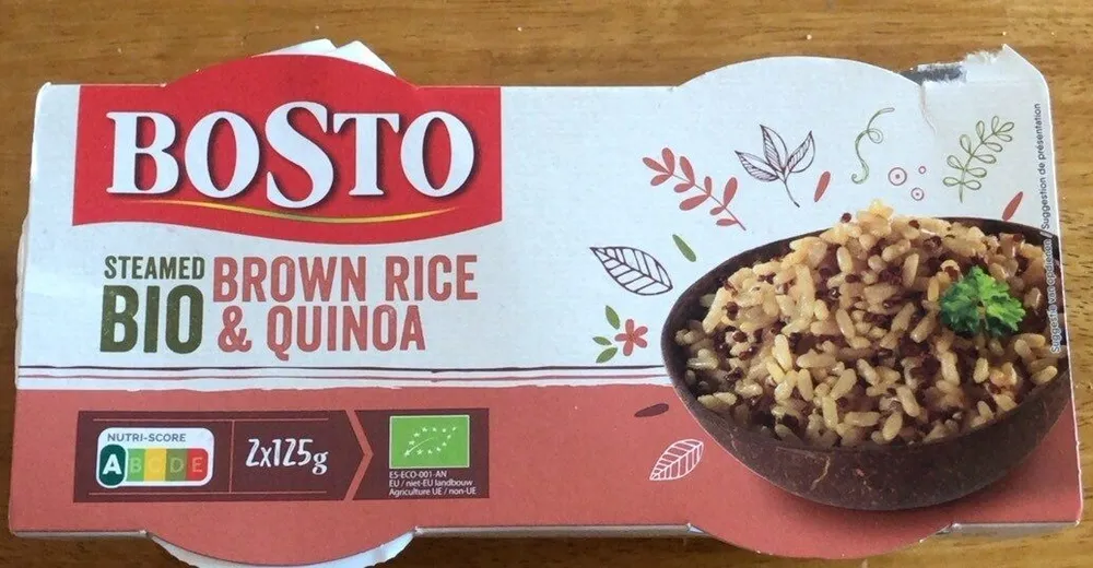 Steamed bio brown rice & quinoa