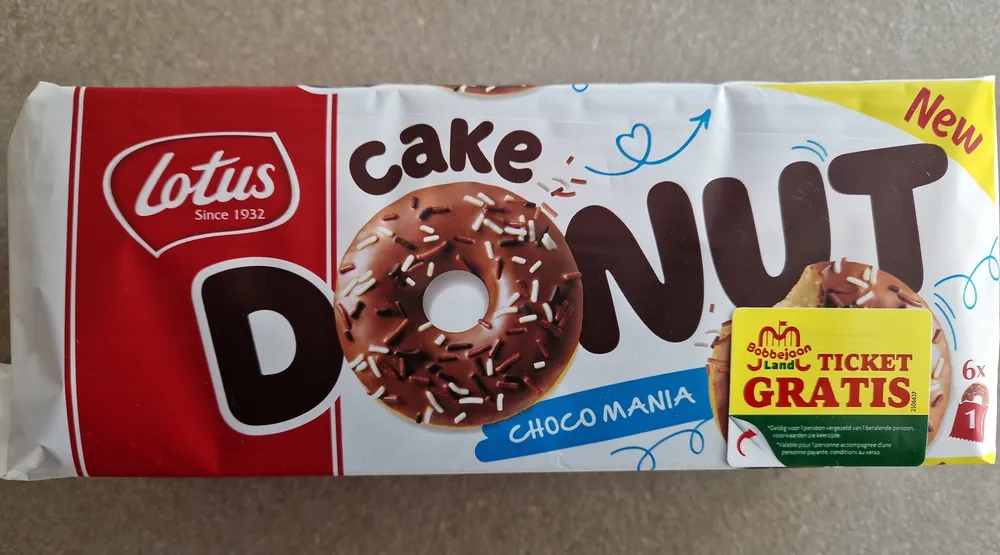 LOTUS CAKE DONUT - Chocomania - 204g (6x1p)