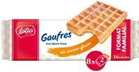 Gaufres aux oeufs frais au sucre glace