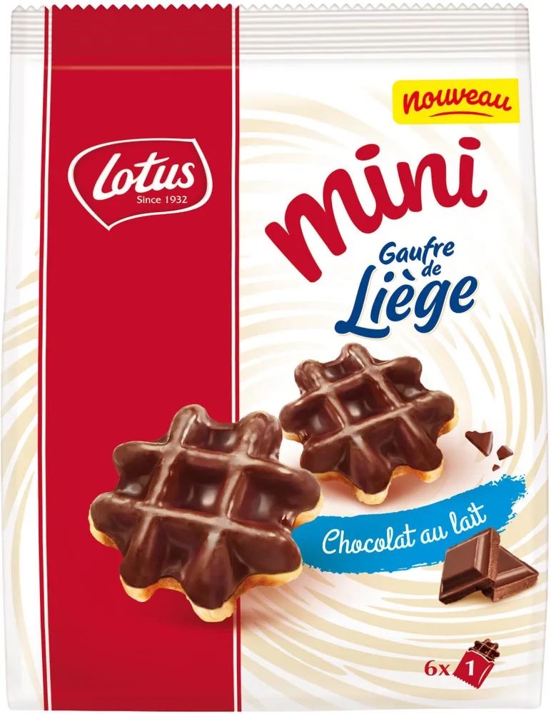 Mini - Gaufre de Liège - Chocolat au lait