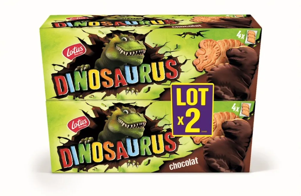 LOTUS DINOSAURUS Original LOT x2 Chocolat 450g (2x(4x3p))