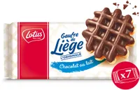 LOTUS Gaufre de Liège Chocolat au lait 363g (7x1p)