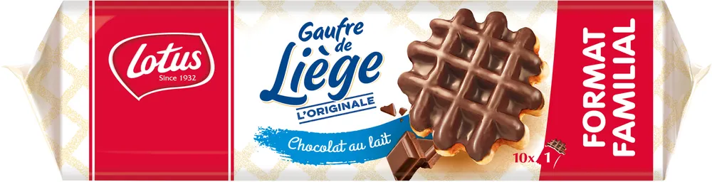 Gaufre de Liège au Chocolat au lait 10x1p