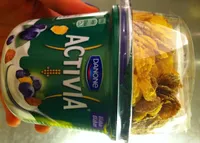 Blabar/Blabaeryoghurt med corn- och branflakes