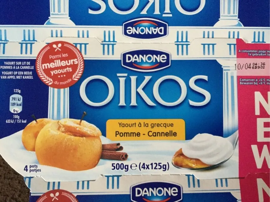 Oikos Yaourt A La Grecque Pomme Cannelle