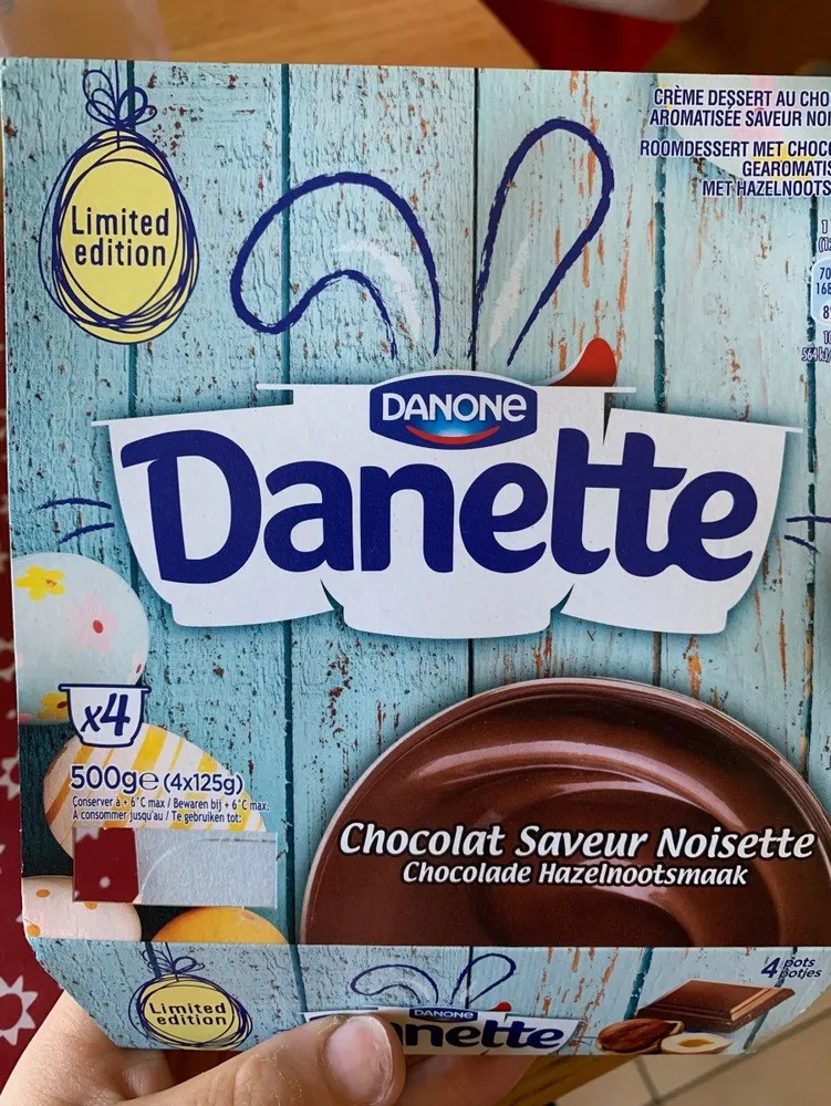 Crème dessert au chocolat saveur noisette