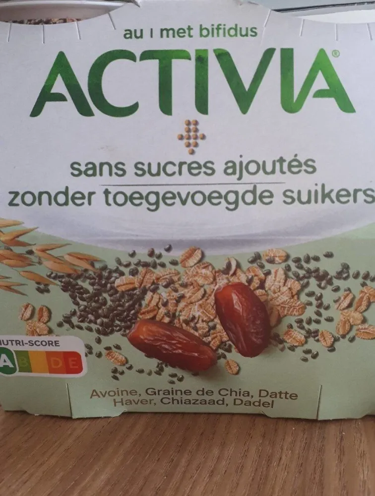 Activia avoine, chia, dattes