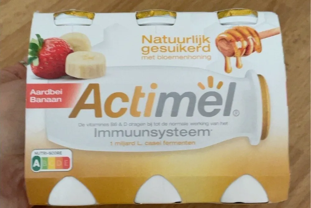 Actimel Fraises Banane Miel