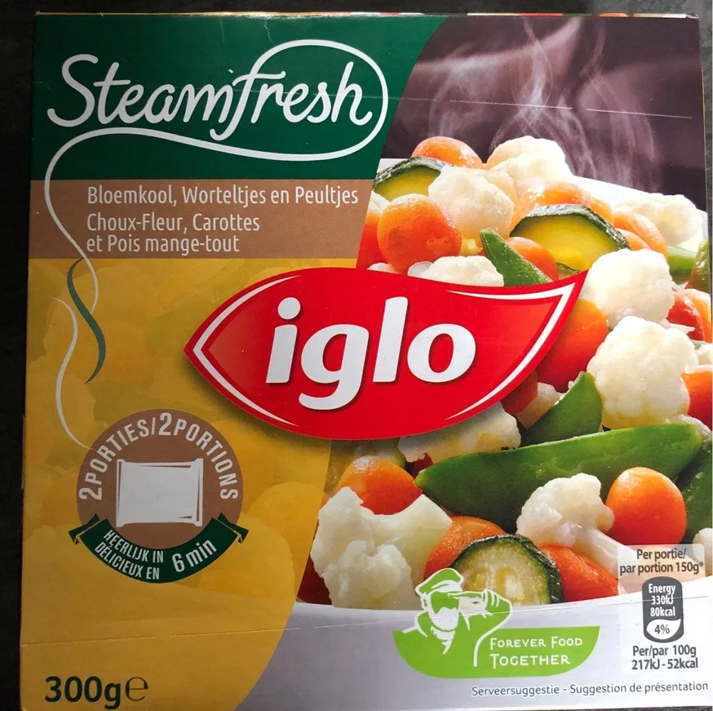 Steam fresh - Choux-fleur carottes et pois mange-tout