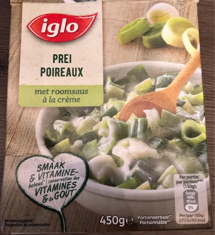 Iglo Poireaux a la creme