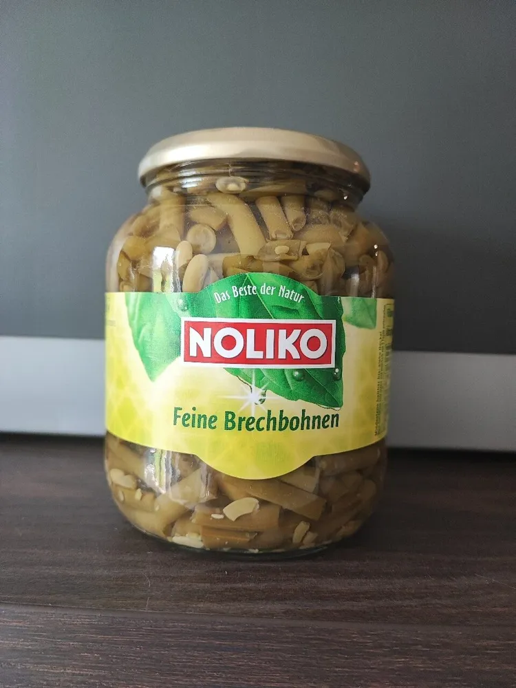 Feine junge Brechbohnen