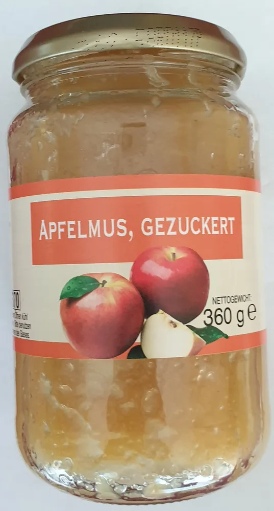 Apfelmus, gezuckert