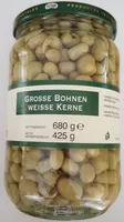 Große Bohnen weisse Kerne