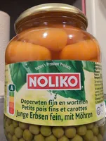 Junge Erbsen fein, mit Möhren