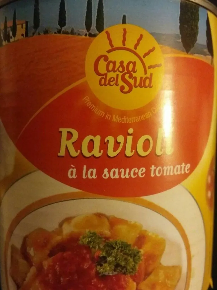 Ravioli à la sauce tomate