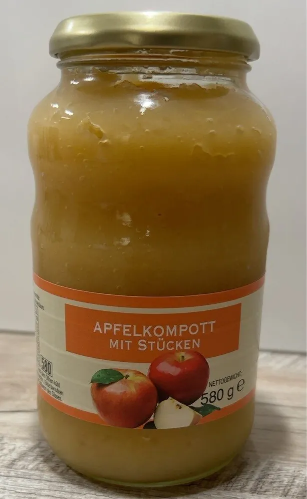 Apfelkompott mit Stücken