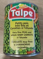 Petits pois très fins et carottes à l'étuvée