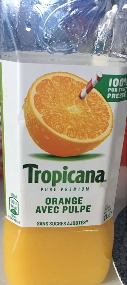 Tropicana pure premium orange avec pulpe