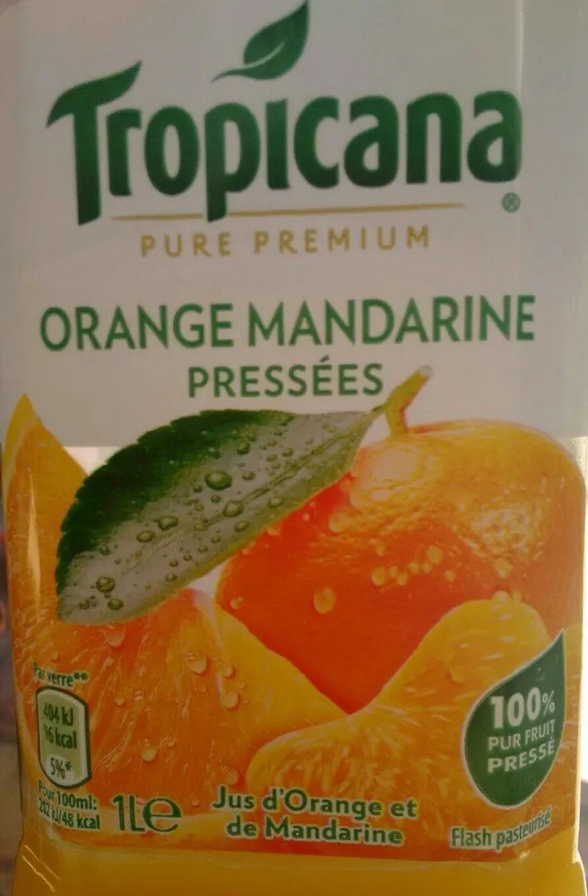 Jus d'orange mandarine