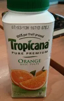 Jus d'orange avec pulpe