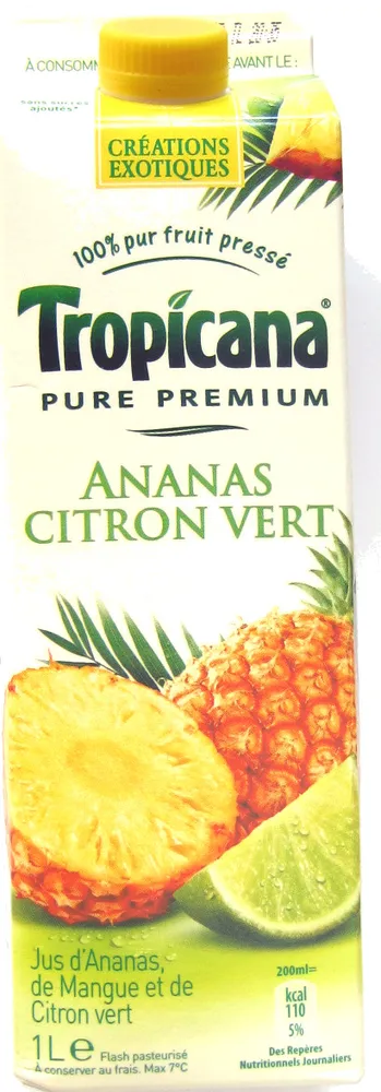Jus Ananas Citron Vert Pure Premium