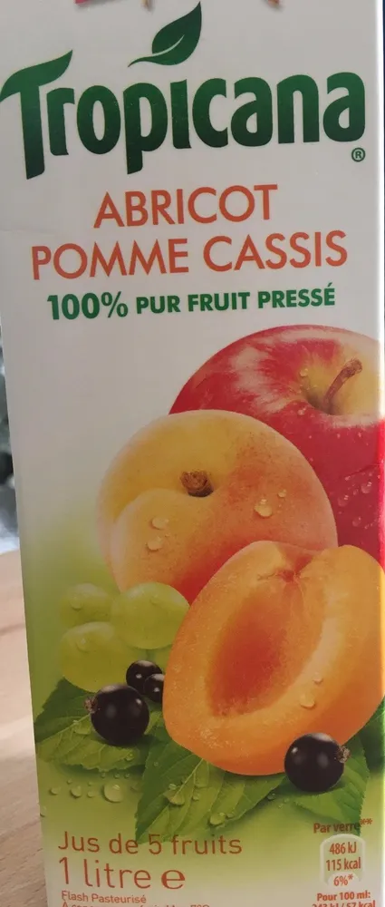Jus Abricot Pomme Cassis