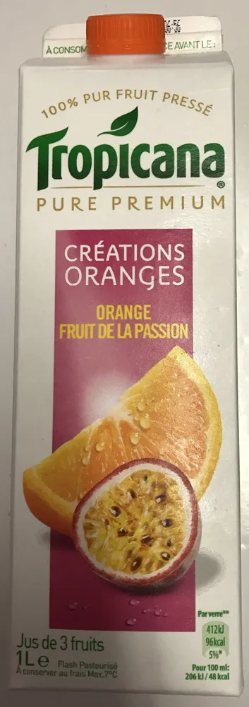 Pure Premium Créations Oranges Orange Fruit de la Passion