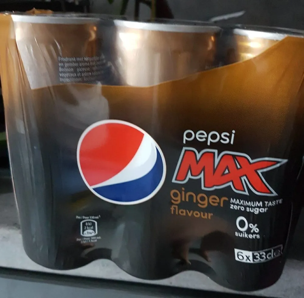 Pepsi max ginger flavour