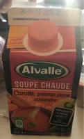 Soupe chaude carotte, poivron jaune et coriandy
