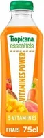 Jus Essentiels Vitamines power orange, pomme, ananas, mangue
