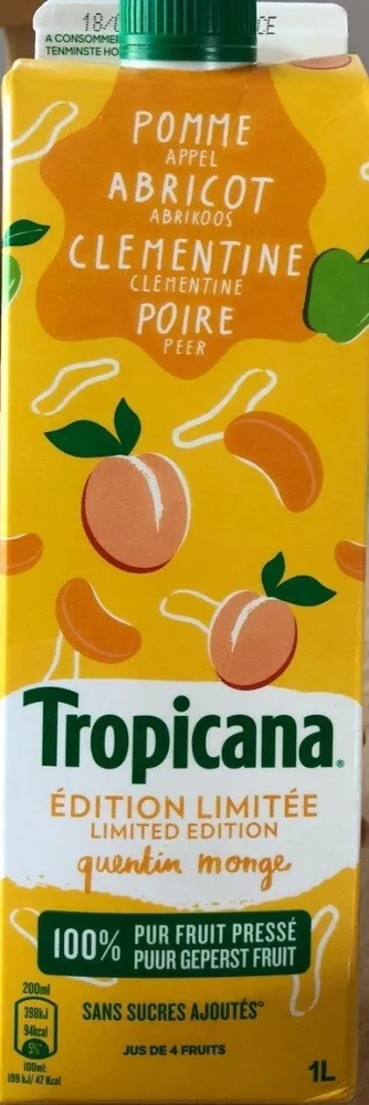 jus de 4 Fruits - Pomme, Abricot, Clémentine, Poire