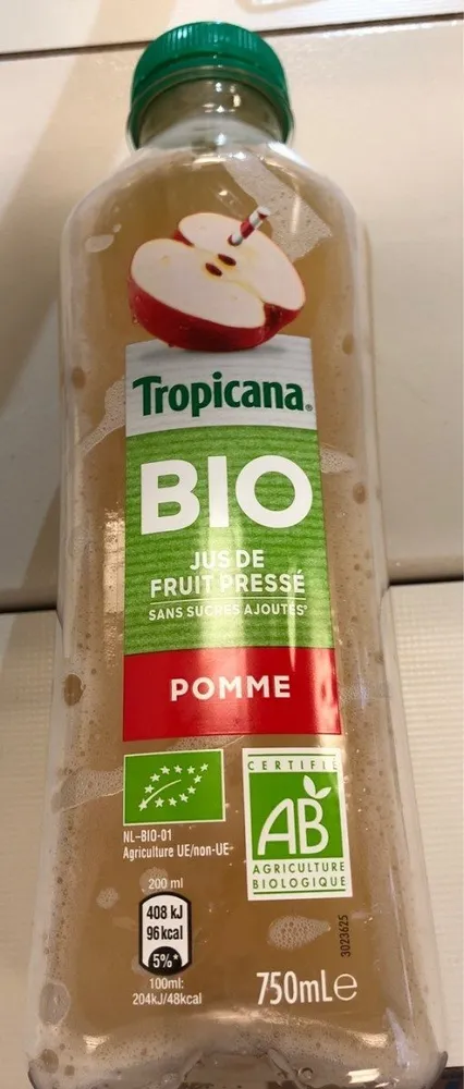 Jus de fruit pressé pomme