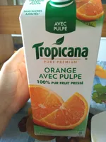 orange 100% pur fruit pressée