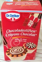 Crayons chocolat (lait, blanc et noir)