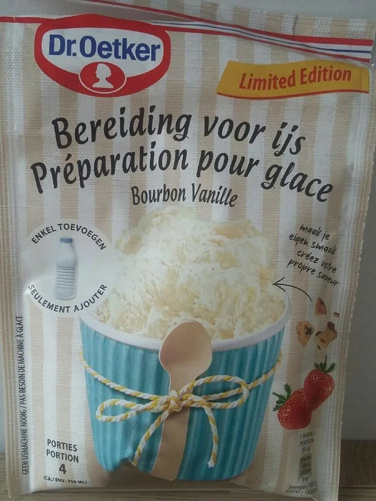 Préparation pour glace