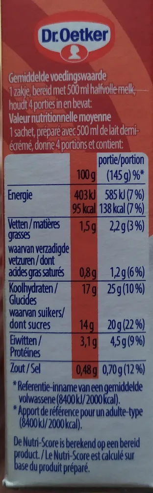Dr.Oetker Saroma) Zonder Roken-Sans cuisson SPECUL