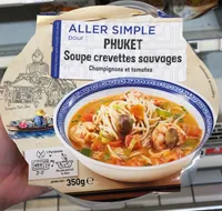 Aller simple pour Phuket Soupe crevettes sauvages Champignons et tomates