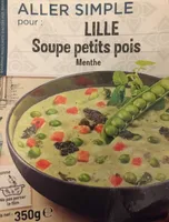 Soupe petits pois menthe