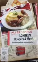 Aller simple pour Londres bangers & mash