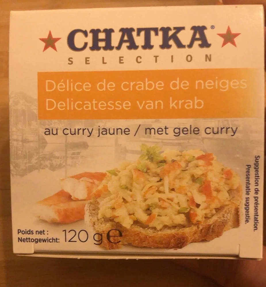 Délice de crabe de neiges au curry jaune