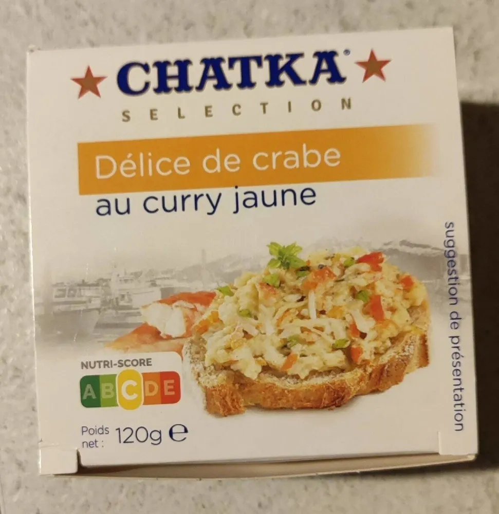 Délice de crabe au curry jaune